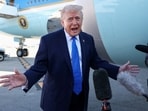 U.S. President Donald Trump speaks to the media before departing West Palm Beach aboard Air Force One, Florida, U.S., March 23, 2026. REUTERS/Kevin Lamarque