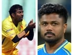 What happened when Muttiah Muralitharan bowled to Sanju Samson?
