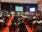 Over 150 research papers discussed sustainability and healthcare. Minister raises concern over worsening air quality; eco-friendly practices adopted. (Facebook//gurugramuniversity.ac.in)