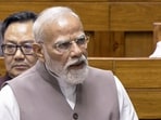Prime Minister Narendra Modi speaks in the Lok Sabha during the second part of the Budget Session of Parliament, in New Delhi, Monday, March 23,