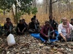 Paparao, seen in this photo with journalist Vikas Tiwari, said he will surrender tomorrow along with a dozen other cadre