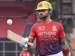 Royal Challengers Bengaluru's Virat Kohli during a practice session. (RCB) Royal Challengers Bengaluru's Virat Kohli during a practice session. (RCB)
