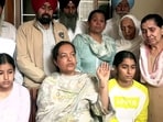 Upinder Kaur, wife of deceased official, speaks to media in Amritsar on Sunday. (ANI video Grab)