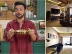 Ranveer Brar's Mumbai home showcases elegant design and cosy atmosphere. 
