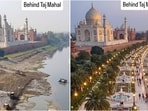 AI visualises stunning transformation of Taj Mahal's polluted riverbank into a Mughal garden. AI visualises stunning transformation of Taj Mahal's polluted riverbank into a Mughal garden.