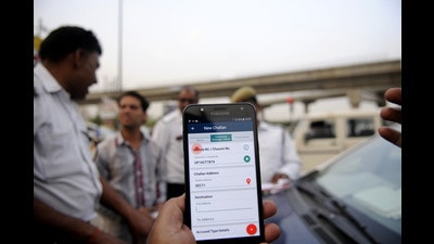 (Representative image) Vehicle caught during surprise check. Police warn repeat offenders; notices issued to over 100 violators with 50+ pending challans. (HT Archive) (Representative image) Vehicle caught during surprise check. Police warn repeat offenders; notices issued to over 100 violators with 50+ pending challans. (HT Archive)