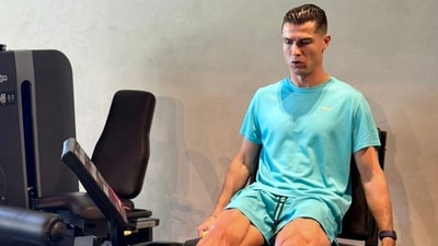 Cristiano Ronaldo shared photos of his recovery process. (X) Cristiano Ronaldo shared photos of his recovery process. (X)