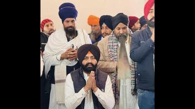 Former Punjab minister and Patti AAP MLA Laljit Singh Bhullar sits hands folded after he was arrested from Mandi Gobindgarh in Fatehgarh Sahib district on Monday. Prior to his arrest, Bhullar released a statement rejecting rumours that he was fleeing the police and claimed he had surrendered. Former Punjab minister and Patti AAP MLA Laljit Singh Bhullar sits hands folded after he was arrested from Mandi Gobindgarh in Fatehgarh Sahib district on Monday. Prior to his arrest, Bhullar released a statement rejecting rumours that he was fleeing the police and claimed he had surrendered.