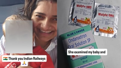 The mother thanked Indian Railways for stepping in during a moment of need. (@chaos_to_care/Instagram) The mother thanked Indian Railways for stepping in during a moment of need. (@chaos_to_care/Instagram)