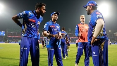Suryakumar Yadav, Hardik Pandya and Rohit Sharma for Mumbai Indians. (X images) Suryakumar Yadav, Hardik Pandya and Rohit Sharma for Mumbai Indians. (X images)