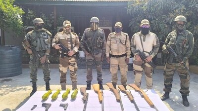 Manipur Police have arrested 14 cadres of a banned outfit from Thoubal district and seized arms and ammunition (Representative Image/HT_PRINT)