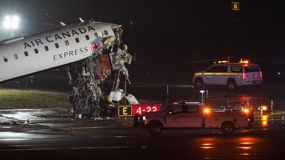 Two people were killed and several others were injured in the late-night Air Canada plane crash. The plane had landed from a flight from Montreal.&nbsp; (REUTERS)