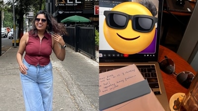A woman claimed some Indiranagar, Bengaluru cafes did not allow laptops, drawing mixed reactions. (X/@chill_kar_manju) A woman claimed some Indiranagar, Bengaluru cafes did not allow laptops, drawing mixed reactions. (X/@chill_kar_manju)