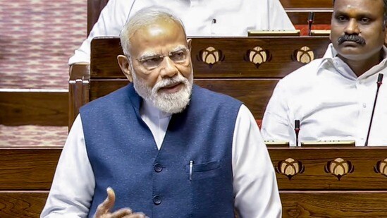 పార్లమెంట్లో ప్రధానమంత్రి నరేంద్ర మోదీ..