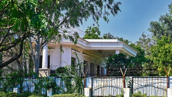 The former residence of Delhi ex-chief minister Arvind Kejriwal in Civil Lines. (HT File)