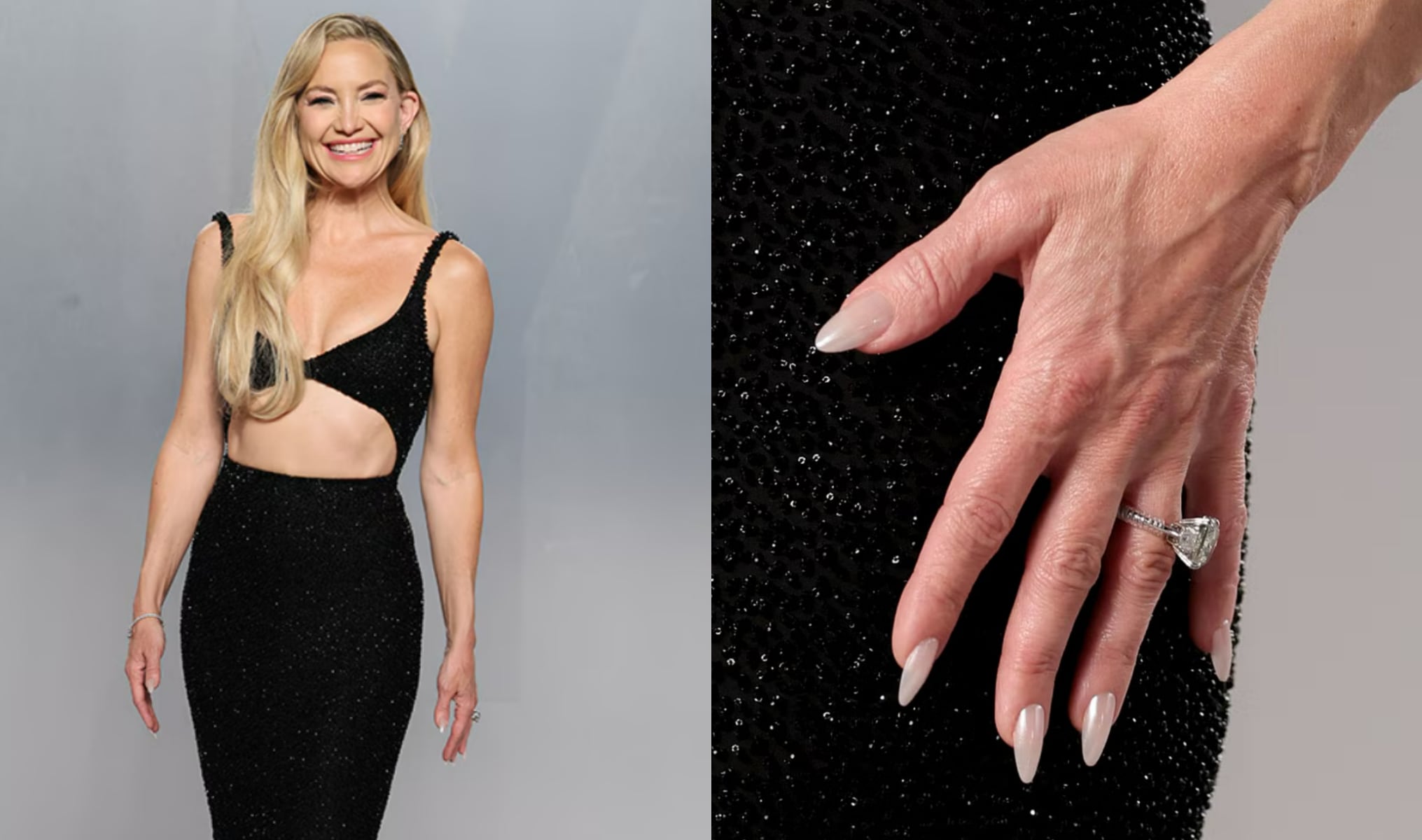 Kate Hudson's iridescent mother-of-pearl nails Kate Hudson's iridescent mother-of-pearl nails