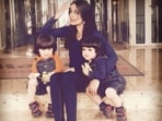 Celina Jaitly dedicated an Instagram post to her sons, Winston and Viraaj, on their 14th birthday.