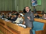 Himachal chief minister Sukhvinder Singh Sukhu during budget session in Shimla on Tuesday. (HT Photo) Himachal chief minister Sukhvinder Singh Sukhu during budget session in Shimla on Tuesday. (HT Photo)