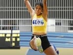 KA Anamika won the long jump event at the National Indoor Athletics Championships. (AFI)