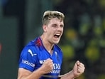 Cameron Green was bought by Kolkata Knight Riders for a record-breaking <span class='webrupee'>₹</span>25.20 crore after bidding war at IPL players' auction in Abu Dhabi Cameron Green was bought by Kolkata Knight Riders for a record-breaking <span class='webrupee'>₹</span>25.20 crore after bidding war at IPL players' auction in Abu Dhabi