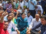 The party accused the government of lacking basic fire safety equipment, including functional ladders, and blamed them for negligence. (RAJ K RAJ /HT PHOTO) The party accused the government of lacking basic fire safety equipment, including functional ladders, and blamed them for negligence. (RAJ K RAJ /HT PHOTO)