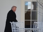 President Donald Trump walks to the Oval Office after arriving on Marine One on the South Lawn of the White House, Monday, March 23, 2026, in Washington. (AP Photo/Alex Brandon)