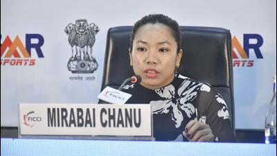 Mirabai Chanu. (HT) Mirabai Chanu. (HT)