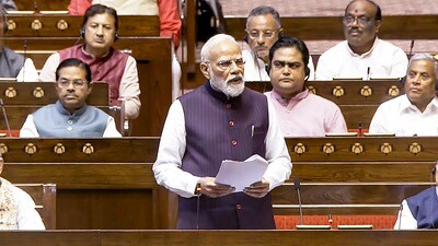 ప్రధాన మంత్రి నరేంద్ర మోదీ (Sansad TV) ప్రధాన మంత్రి నరేంద్ర మోదీ (Sansad TV)