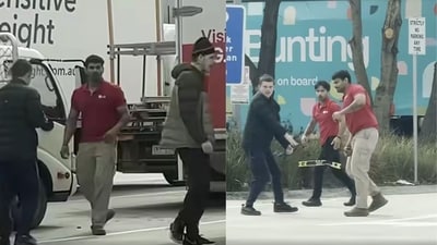 The incident took place at a service station in Scoresby along the Eastern Freeway. (Instagram/Andre Octavio) The incident took place at a service station in Scoresby along the Eastern Freeway. (Instagram/Andre Octavio)