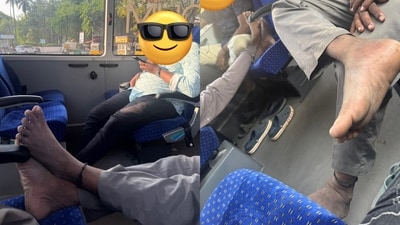 A Chennai man criticised passengers’ behaviour on premium MTC bus. (X/@i_sreenivas) A Chennai man criticised passengers’ behaviour on premium MTC bus. (X/@i_sreenivas)