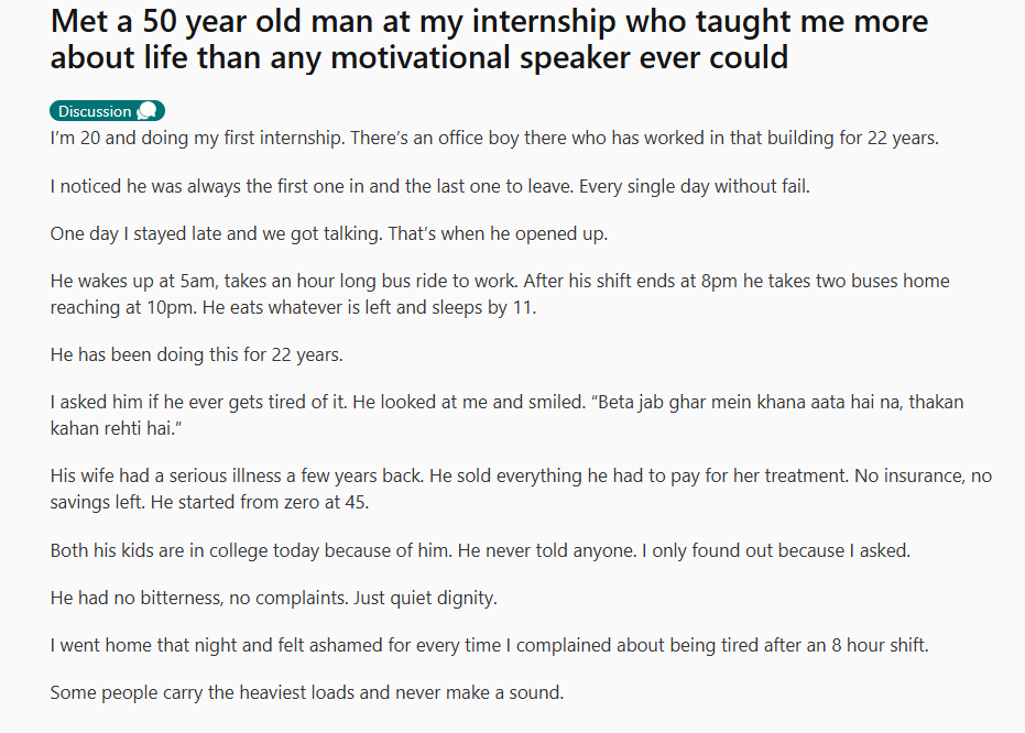 A post shared by a Reddit user. (Screengrab (Reddit)) A post shared by a Reddit user. (Screengrab (Reddit))