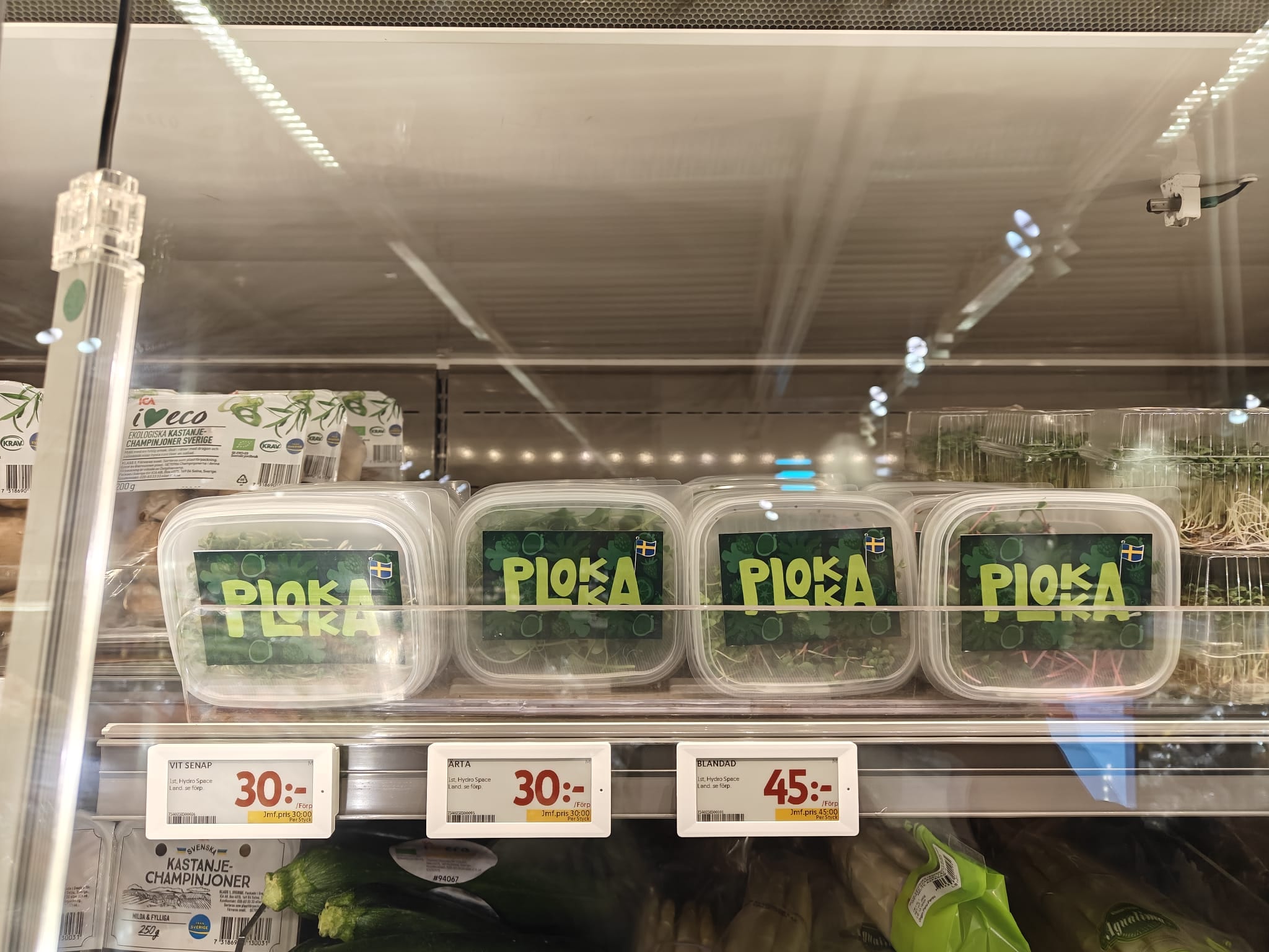 Abhijith's produce was sold in Swedish supermarkets under the brand name Plokka Abhijith's produce was sold in Swedish supermarkets under the brand name Plokka