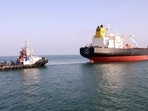 An Indian-flagged vessel, 'Jag Laadki', carrying approximately 80,886 MT of UAE-sourced crude oil, arrives at Adani Port in Mundra, Gujarat. (Adani Port)