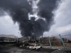 Iran US war: thick plume of smoke rises from an oil storage facility hit by a U.S.-Israeli strike in Tehran, Iran, March 8, 2026. (AP Photo/ File)