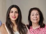 Sunjay Kapur with his wife Priya Kapur and mother Rani Kapur in happier times. 