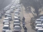 This elevated corridor will give direct connectivity to commuters coming from the Delhi link road and the under construction elevated road from Chilla regulator till Mahamaya flyover, said officials.. (HT Archive)