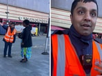 A Transport for London employee was filmed berating an elderly woman 