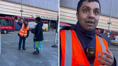 A Transport for London employee was filmed berating an elderly woman (Instagram/@boujeeblendss) A Transport for London employee was filmed berating an elderly woman (Instagram/@boujeeblendss)
