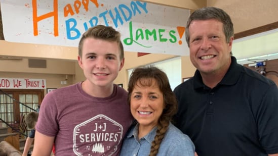 Bob and Michelle Duggar with their son, James Andrew. (duggarfam/ Instagram)