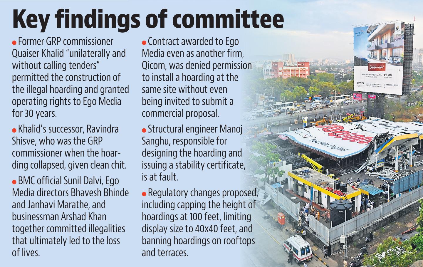 Key findings of the committee