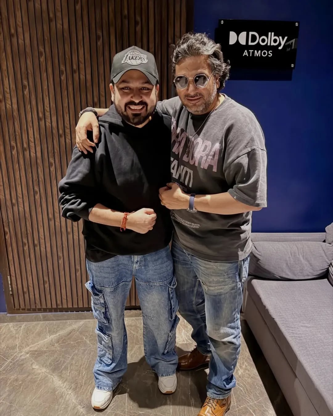 Mukesh Chhabra with director Aditya Dhar. Mukesh Chhabra with director Aditya Dhar.
