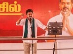 Actor and Tamilaga Vetri Kazhagam (TVK) chief Vijay has reacted to the recent derogatory comments made on women cadres. (PTI Photo) (PTI03_04_2026_000186A) *** Local Caption *** 
