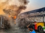  The bus, belonging to Harikrishna Travels, was travelling from Jagtial in Telangana to Kaligiri in Nellore district of Andhra Pradesh.