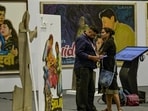 People at the International Film Festival in New Delhi on Thursday. (RAJ K RAJ /HT PHOTO)