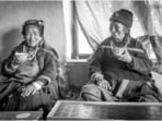 Women seeking treatment at Dolma Lhamo’s home (April Fonti)