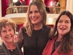 Nancy Guthrie seen with her daughters Savannah and Annie.