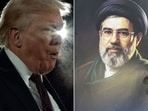 US President Donald Trump (left) and Ayatollah Khamenei's successor Mojtaba Khamenei. 