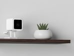 A smart home camera from Wyze. A smart home camera from Wyze.