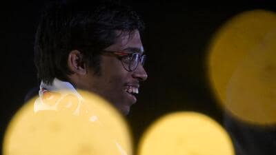 Indian chess grandmaster Rameshbabu Praggnanandhaa during the Tata Steel Chess India tournament in Kolkata. (AFP) Indian chess grandmaster Rameshbabu Praggnanandhaa during the Tata Steel Chess India tournament in Kolkata. (AFP)