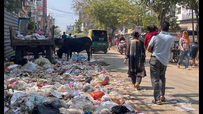 Nearly 20% of sanitation workers have stopped reporting to work, citing steep increases in gas prices, according to officials. (Parveen Kumar/HT) Nearly 20% of sanitation workers have stopped reporting to work, citing steep increases in gas prices, according to officials. (Parveen Kumar/HT)